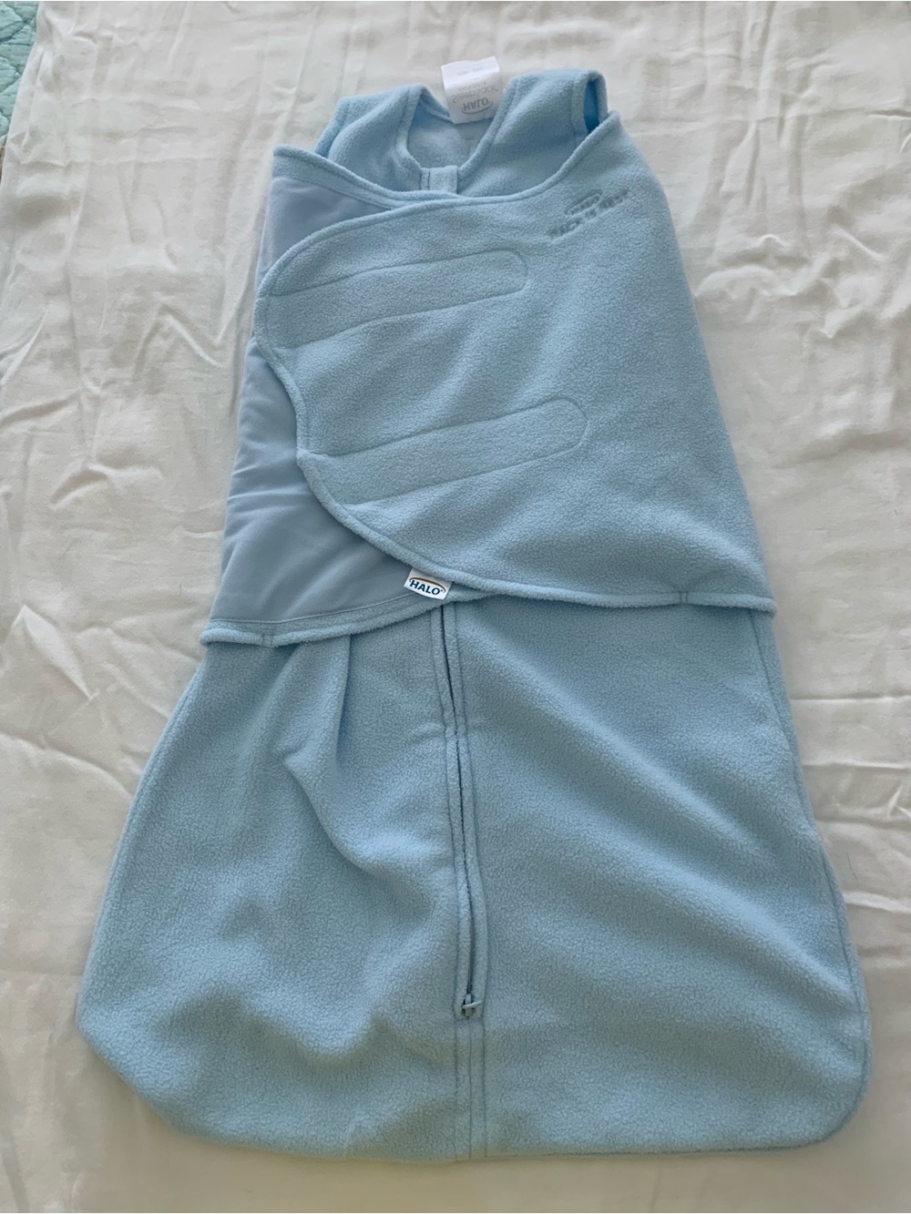 Halo Light Blue SleepSack Swaddle - Cozy Fleece